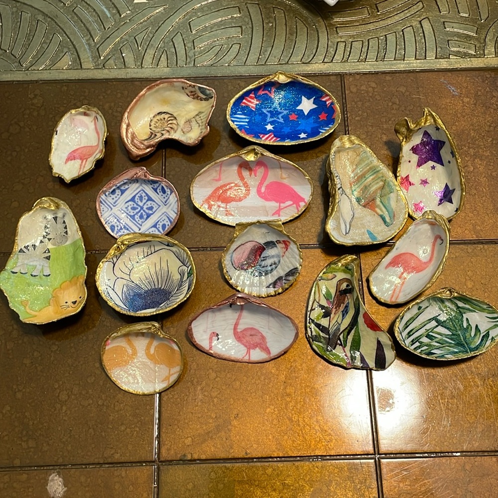 Handmade Magnets from Seashells